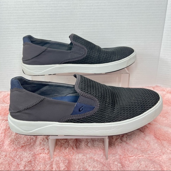 OluKai LAE’ AHI Gray Men Slip on Sneakers Men Size 9.5 Casual Comfy Minimalist - Picture 6 of 9